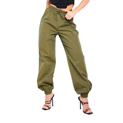 Front - Missy Empire Womens/Ladies Toggle Waist Cargo Trousers