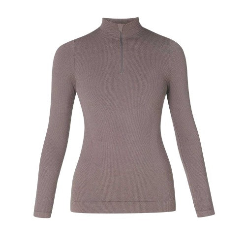 Front - Sweaty Betty Womens/Ladies Ribbed Zip Neck Slim Tracksuit Top