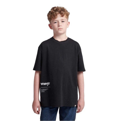 Front - Wrangler Boys Graphic Regular T-Shirt
