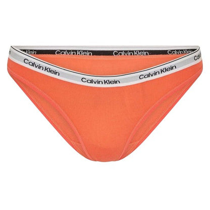 Front - Calvin Klein Womens/Ladies Logo Cotton Blend Thong