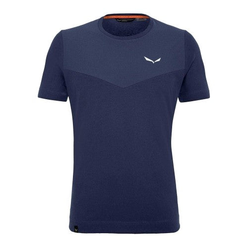 Front - Salewa Mens Crew Neck Regular T-Shirt