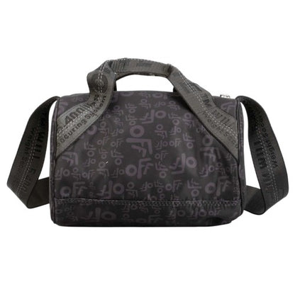 Front - Off White All-Over Print Nylon Crossbody Bag