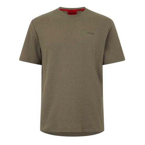 Front - Hugo Mens Waffle Regular T-Shirt