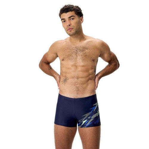 Front - Speedo Mens Medley Swimming Trunks