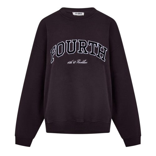 Front - 4th & Reckless Womens/Ladies Leon Arched Logo Sweatshirt