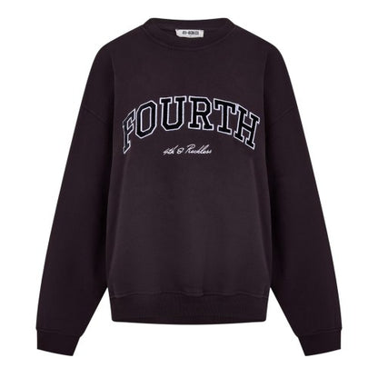 Front - 4th & Reckless Womens/Ladies Leon Arched Logo Sweatshirt