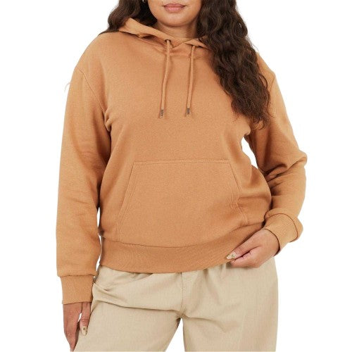 Front - Brave Soul Womens/Ladies Plain Long-Sleeved Hoodie