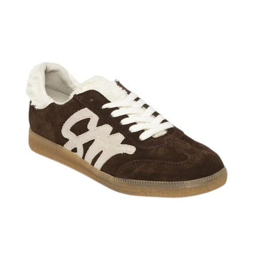 Front - Steve Madden Womens/Ladies Elora Suede Trainers