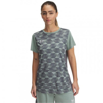 Front - Under Armour Womens/Ladies Geometric Crew Neck Regular Training T-Shirt