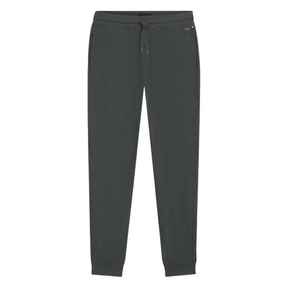 Front - Boss Mens Waffle Plain Jogging Bottoms