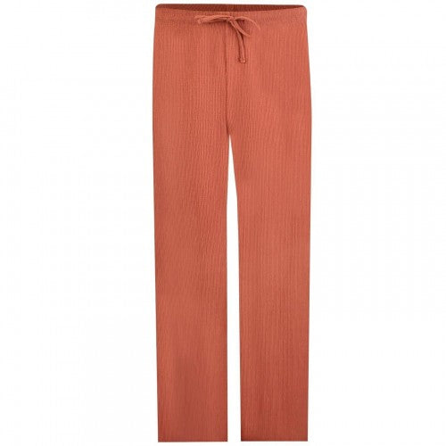 Front - Be You Womens/Ladies Crinkle Wide Leg Trousers