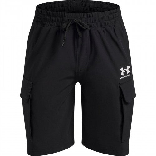 Front - Under Armour Boys Vibe Woven Cargo Shorts