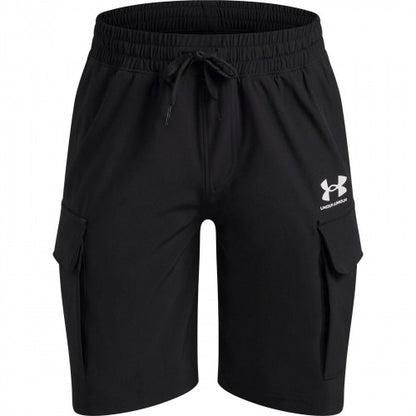 Front - Under Armour Boys Vibe Woven Cargo Shorts