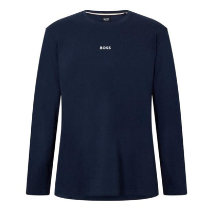 Front - Boss Mens Logo Long-Sleeved Holiday T-Shirt