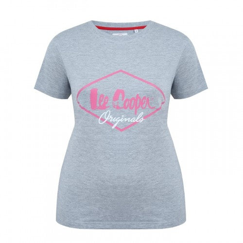 Front - Lee Cooper Womens/Ladies Diamond Logo T-Shirt