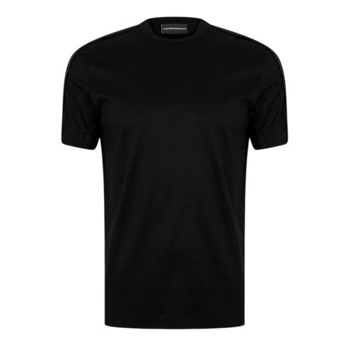 Front - Emporio Armani Mens Tape Logo T-Shirt