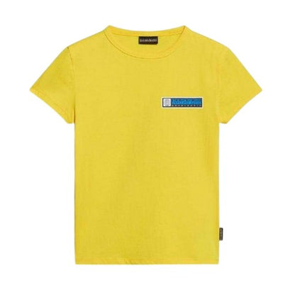Front - Napapijri Childrens/Kids Logo Back Print T-Shirt