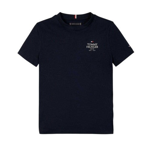 Front - Tommy Hilfiger Boys Chest Logo T-Shirt
