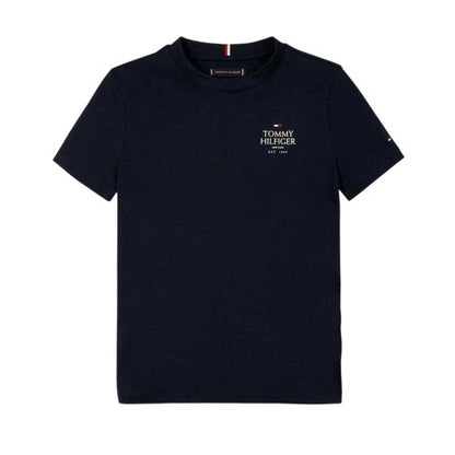 Front - Tommy Hilfiger Boys Chest Logo T-Shirt