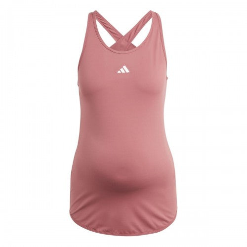 Front - Adidas Womens/Ladies Train Essentials Aeroready Maternity Tank Top