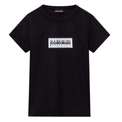 Front - Napapijri Childrens/Kids Geographic Logo Crew Neck T-Shirt