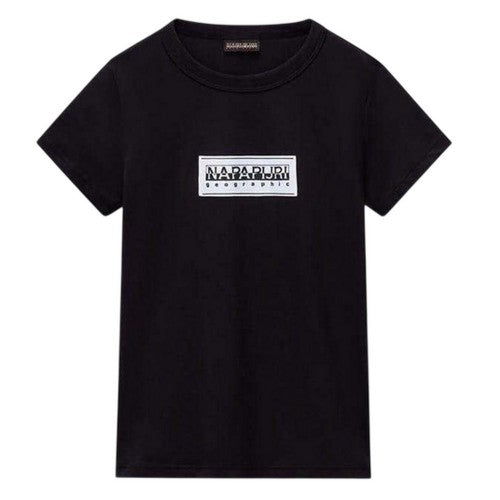 Front - Napapijri Childrens/Kids Geographic Logo Crew Neck T-Shirt