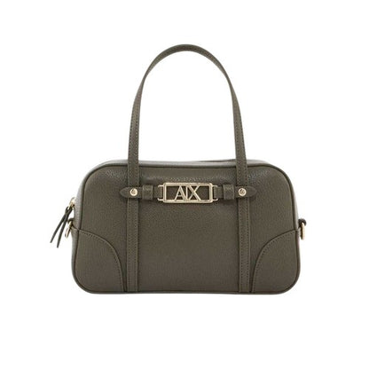 Front - Armani Exchange Womens/Ladies Metal Logo Crossbody Bag
