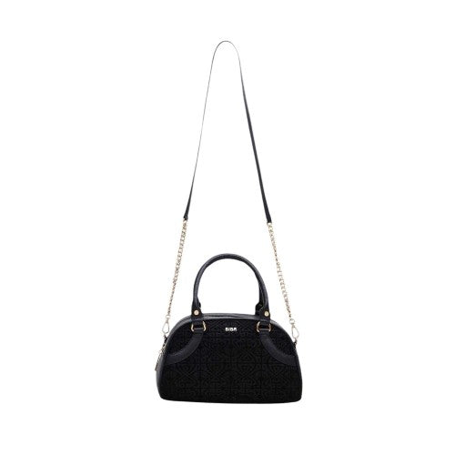 Front - Biba Logo Leather Bowling Bag