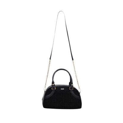 Front - Biba Logo Leather Bowling Bag