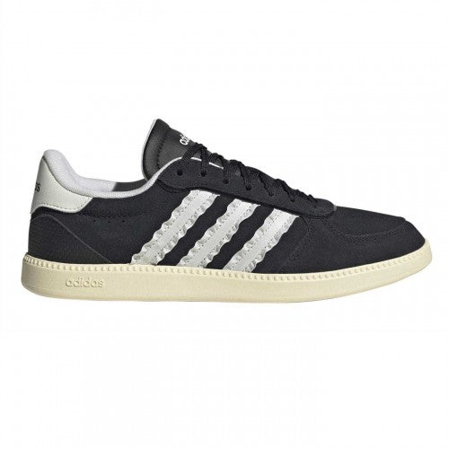 Front - Adidas Womens/Ladies Breaknet Leather Flat Trainers