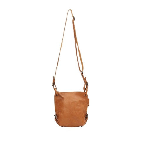 Front - Aunts & Uncles Mrs. Chocolate Cookie Leather Crossbody Bag