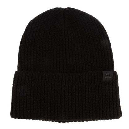Front - Adidas Mens Turned Up Cuff Beanie