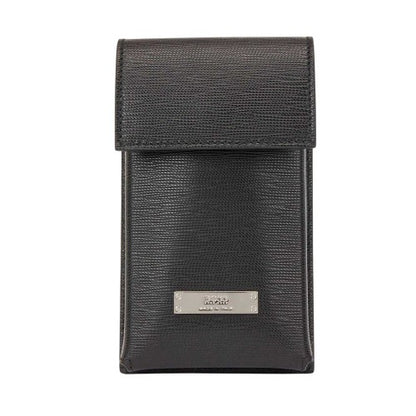 Front - Boss Gallery Logo Italian Leather Neck Pouch