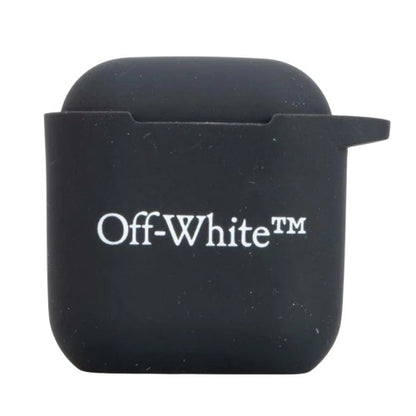 Front - Off White Lettering Silicone AirPod Cover
