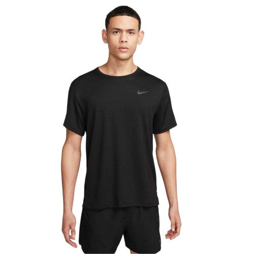 Front - Nike Mens Miler Swoosh Reflective Detail T-Shirt