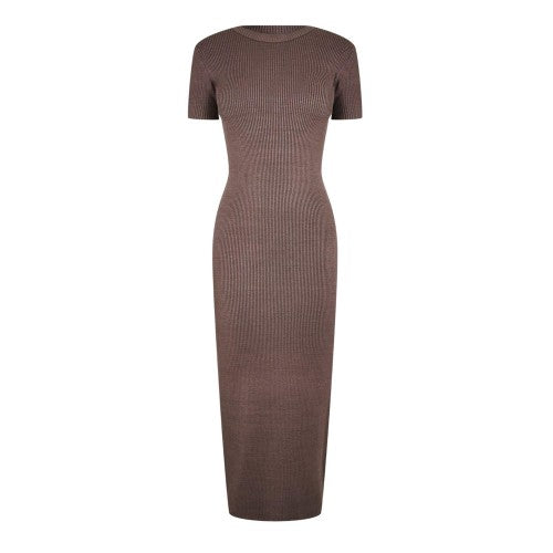 Front - Jack Wills Womens/Ladies Ribbed Midi Bodycon Dress