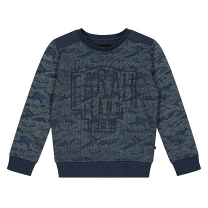 Front - Farah Childrens/Kids Camo Crew Neck Sweatshirt