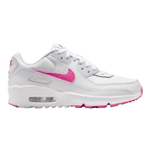 Front - Nike Childrens/Kids Air Max 90 Leather Trainers