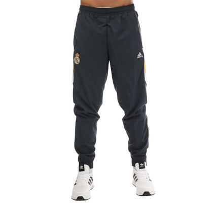 Front - Adidas Mens 2022/23 Woven Real Madrid CF Jogging Bottoms