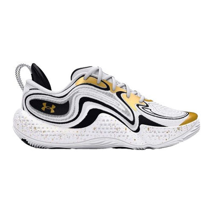 Front - Under Armour Mens Spawn 6 Leather Basketball Basketball Shoes