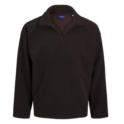 Front - Jack And Jones Mens Teddy Fleece Long-Sleeved Sweatshirt