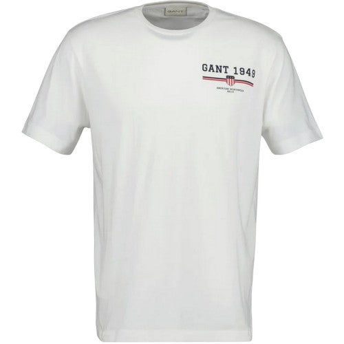 Front - Gant Mens 1949 Graphic Regular T-Shirt