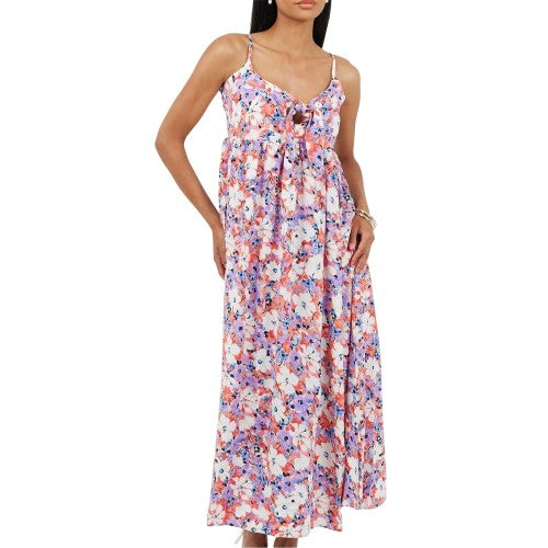 Front - Brave Soul Womens/Ladies Floral Spaghetti Strap Maxi Dress