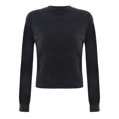 Front - I Saw It First Womens/Ladies Ribbed Long-Sleeved Top
