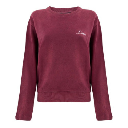 Front - I Saw It First Womens/Ladies Side Stripe Sweatshirt
