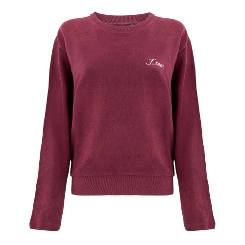 Front - I Saw It First Womens/Ladies Side Stripe Sweatshirt