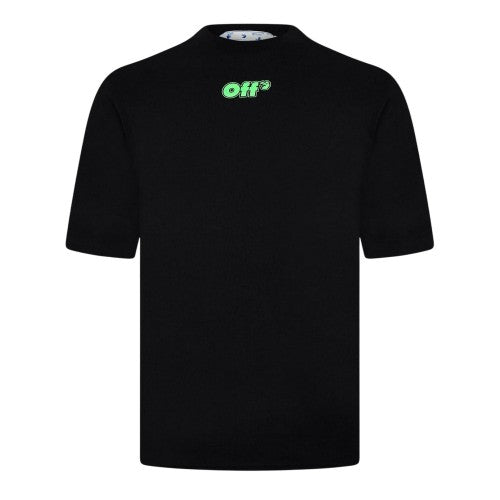 Front - Off White Mens Genie Crew Neck Regular T-Shirt