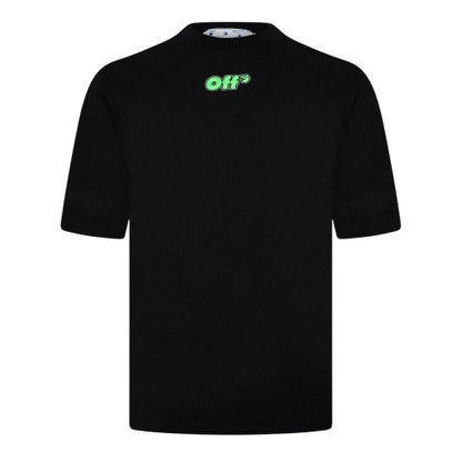 Front - Off White Mens Genie Crew Neck Regular T-Shirt