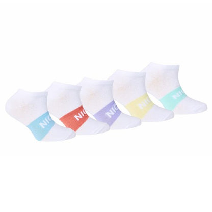 Front - Nicce Childrens/Kids Towson Colour Block Trainer Socks (Pack of 5)