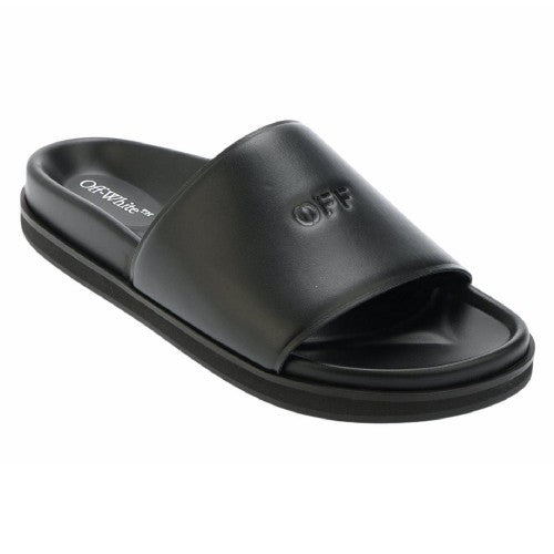 Front - Off White Womens/Ladies Cloudfoam Sliders